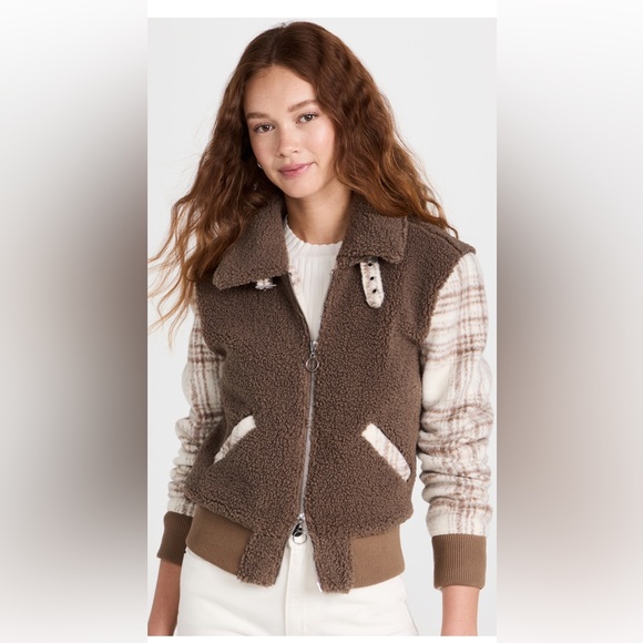 Jonathan Simkhai sherpa jacket small 💙 - Picture 2 of 5